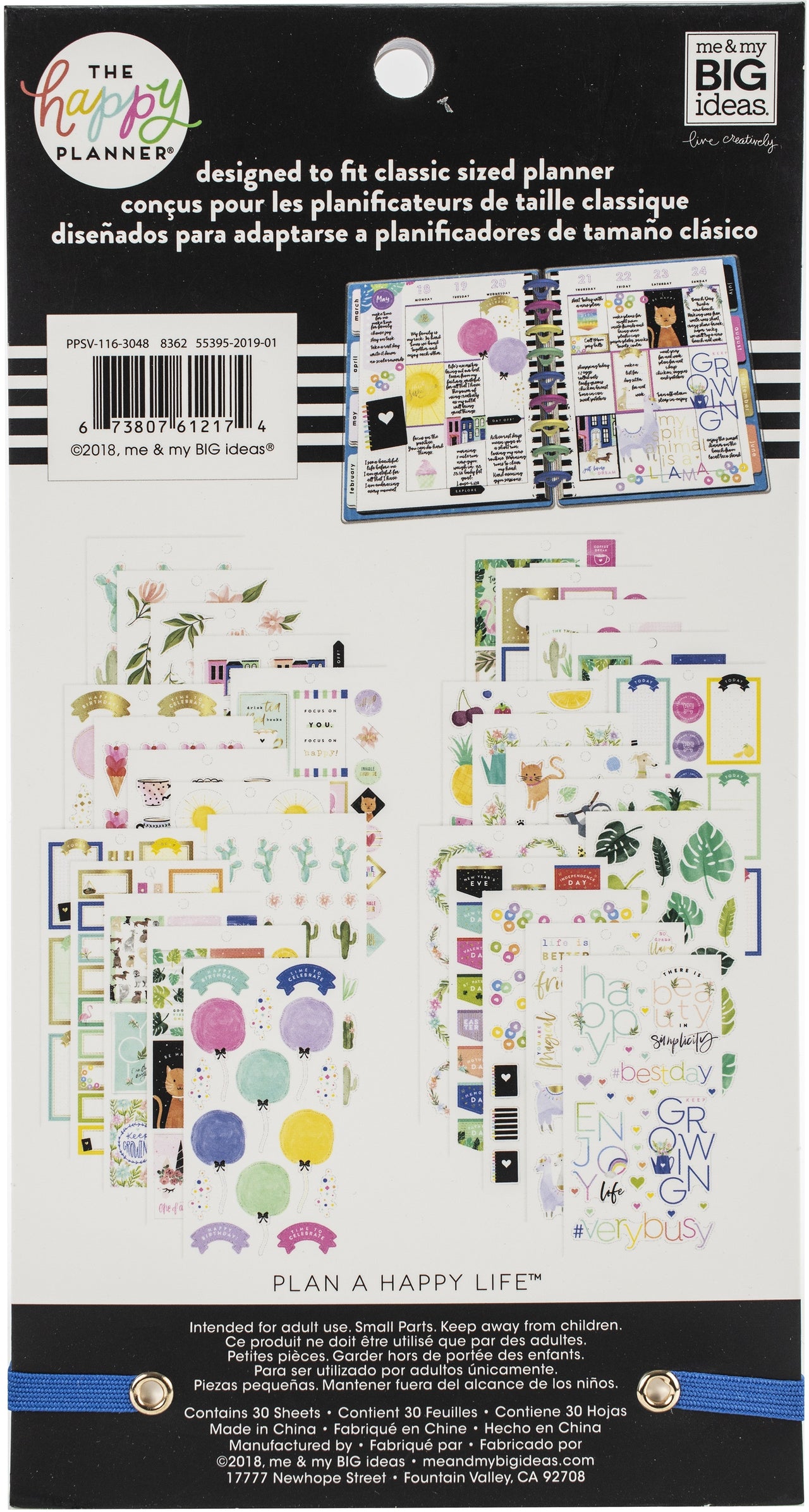 Happy Planner Sticker Value Pack - Happy Illustrations, 521/Pkg