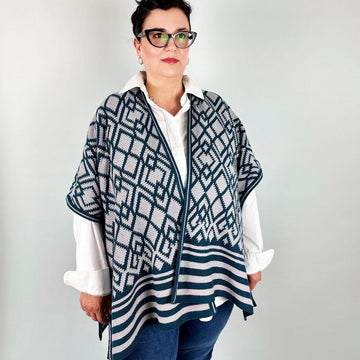 GeoChic crochet cape