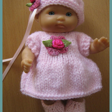 5" Berenguer Doll Basic Dress