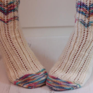 Lacy Leftover Socks