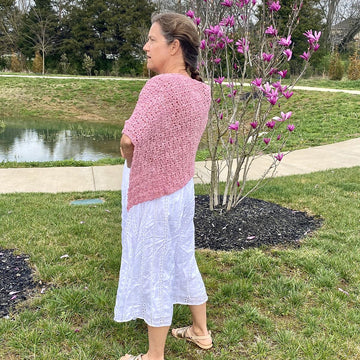 Pink Daisies Shawl
