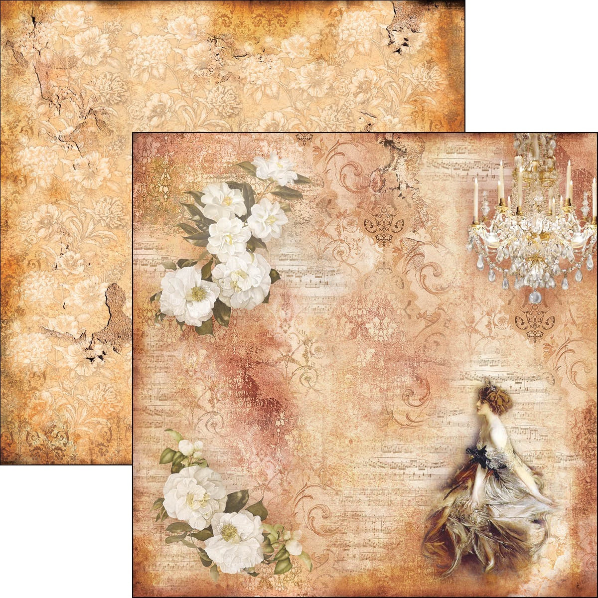 Ciao Bella Double-Sided Cardstock 90lb 12"X12" 12/Pkg - Violetta Valery, La Traviata