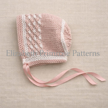 Star Stitch Dress and Bonnet Knitting Pattern P144 for 41–51cm/16–20 inches | Dolls Clothes | Elizabeth Primrose Patterns
