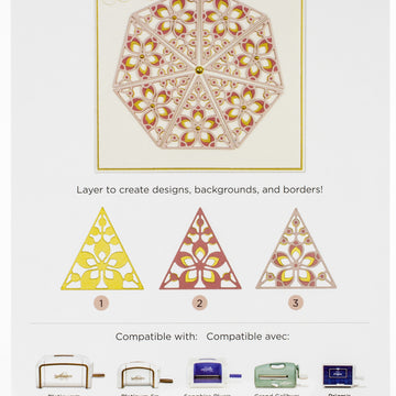 Spellbinders Shapeabilities Die D-Lites - Kaleidoscope Triangles