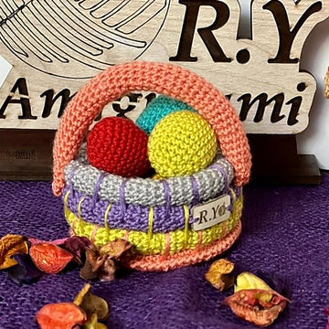 Easter eggs basket