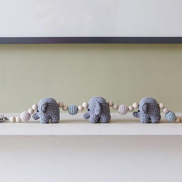 Ellen the Elephant Pram Chain and Rattle