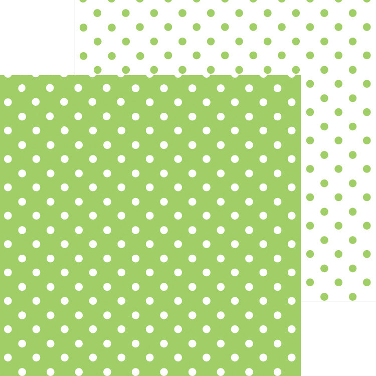 Doodlebug Petite Swiss Dot Cardstock 12"X12" 25/Pkg - Limeade