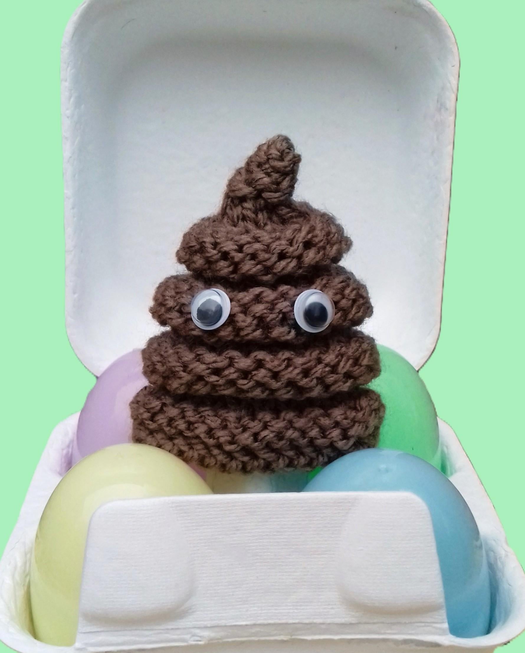Chocolate Poop - Creme Egg Cover