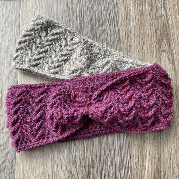 Wrapped Arrow Stitch Ear Warmer