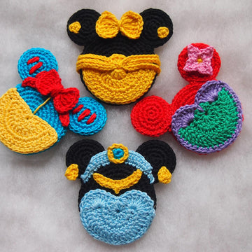 Snow White, Jasmine, Ariel and Belle princess