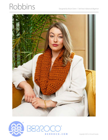 Robbins Scarf in Berroco Mirelle - Downloadable PDF