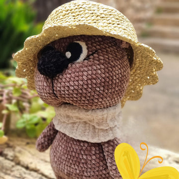 Raffia summer panama hat for adults and kids crochet pattern H1