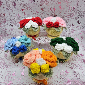 Everlasting Roses in a Pot