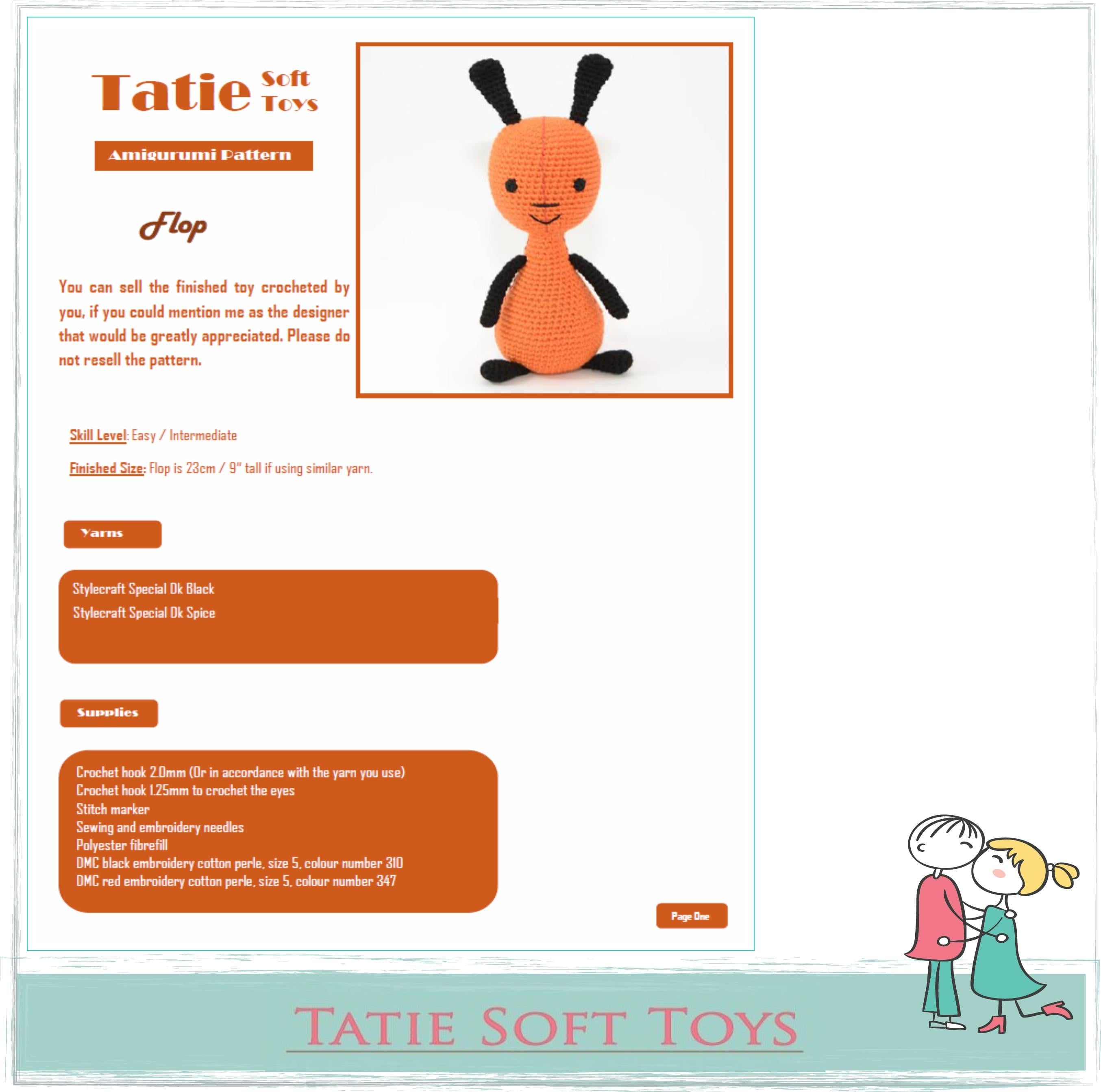 Amigurumi Flop Pattern Crochet Orange Bunny Pattern Amigurumi Bunny Pattern