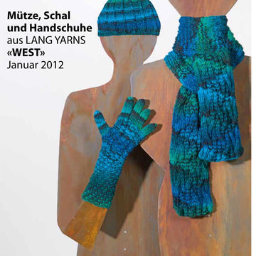 Mütze, Schal und Handschuhe in Lang Yarns West