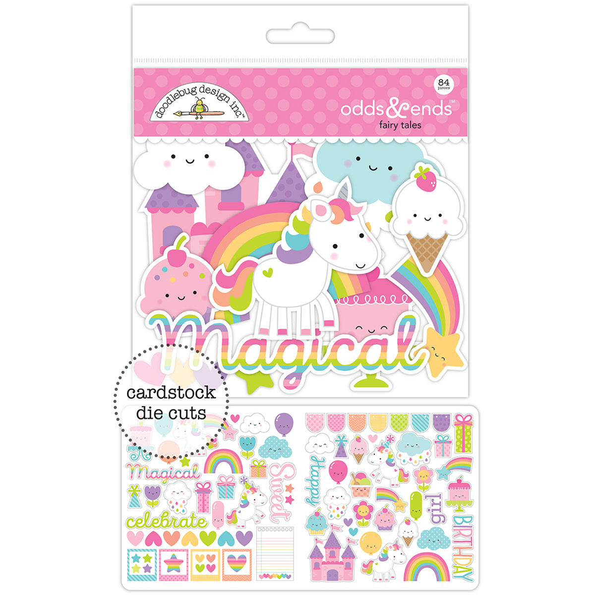 Doodlebug Odds & Ends Die-Cuts - Fairy Tales, 84/Pkg