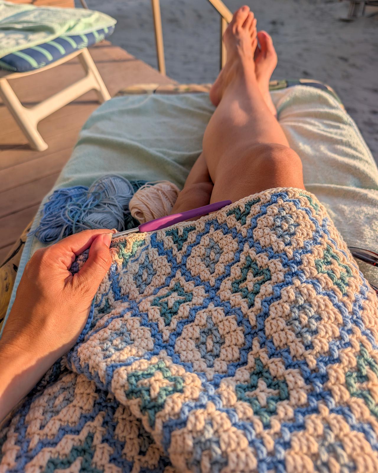 Sea Glass Mosaic Blanket