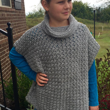Fiona Poncho Pullover with Cowl