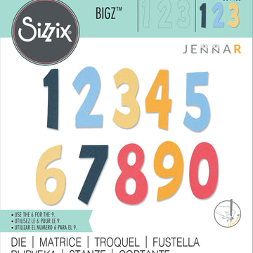 Sizzix Bigz Die By Jenna Rushforth - Numeracy