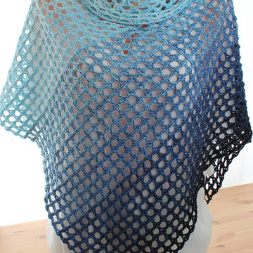 Triangular Scarf "Aquamarine"