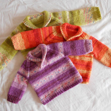 Shawl Collar Baby Pullover in Three Sizes