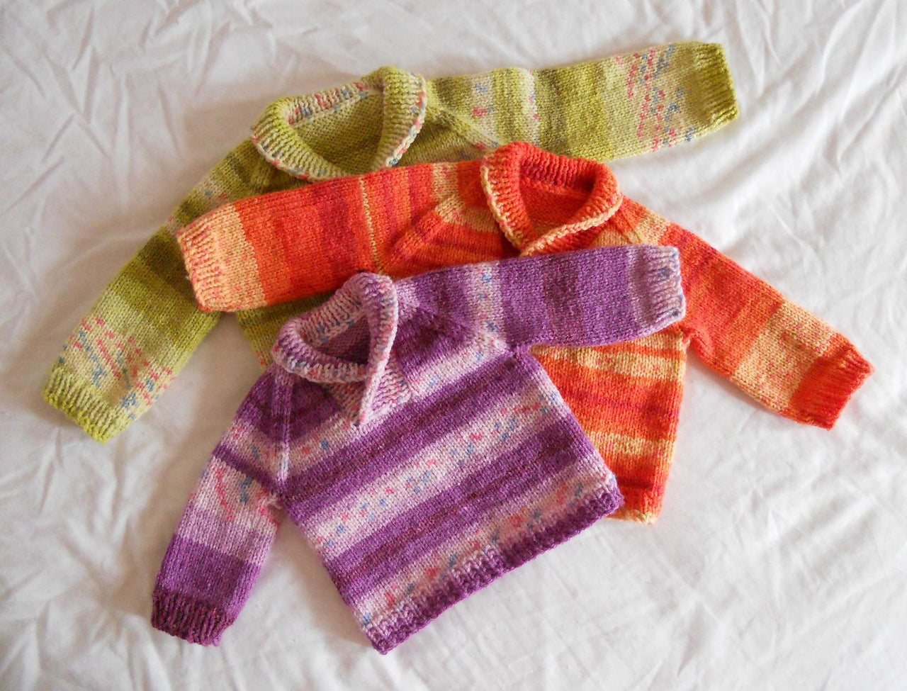 Shawl Collar Baby Pullover in Three Sizes