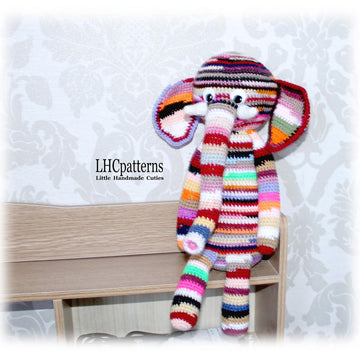 Scrap Yarn Elephant Crochet Pattern