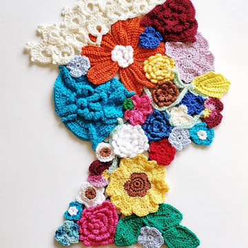 Queen Floral applique crochet pattern