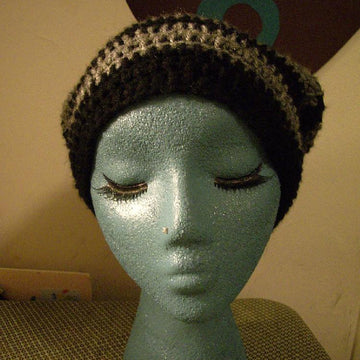Striped Slouchy Beanie