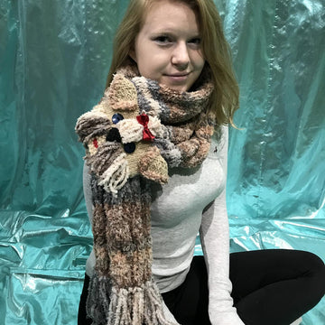 Shih Tzu-Yorkie Dog Cowl Scarf