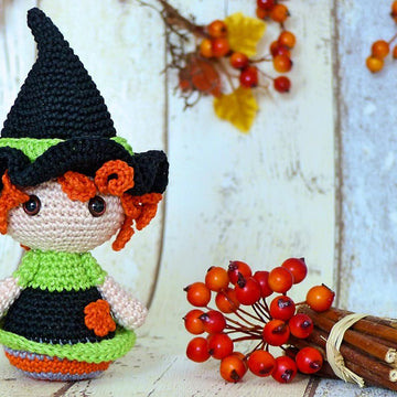 Halloween-Trio: Witch, Pumpkin & Vampire