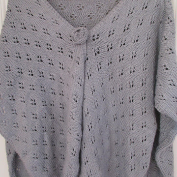 Lace and Flower Poncho