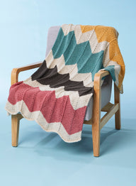 Bayview Blanket - Knitting Pattern For Home in Tahki Yarns Hatteras by Tahki Yarns