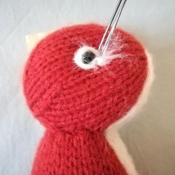 Knitted ginger brown squirrel
