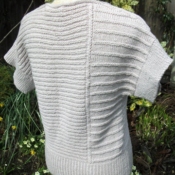 Textured Top with Tie Neck