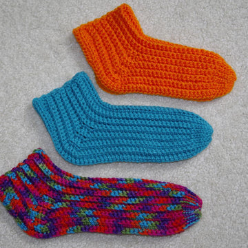 Super Easy Slipper Socks - Ladies Shoe Sizes 4-10