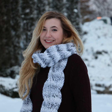 Reversible Cable Scarf