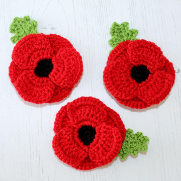 Crocheted Poppy