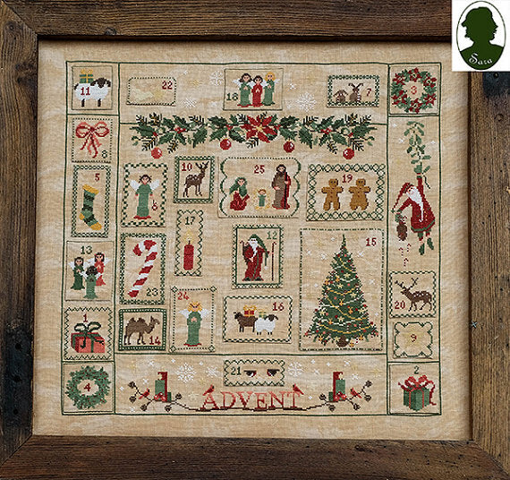 Sara Guermani Advent Sampler Cross Stitch Chart - 2006406 -  Leaflet