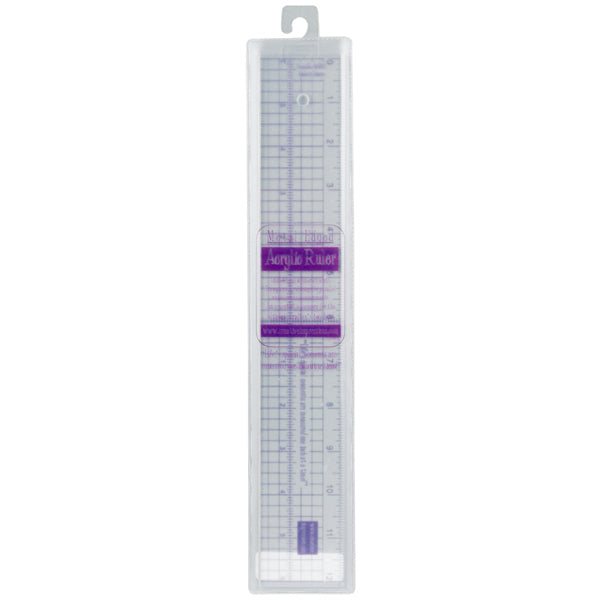 Creative Impressions Acrylic Ruler 12" - Metal Edge