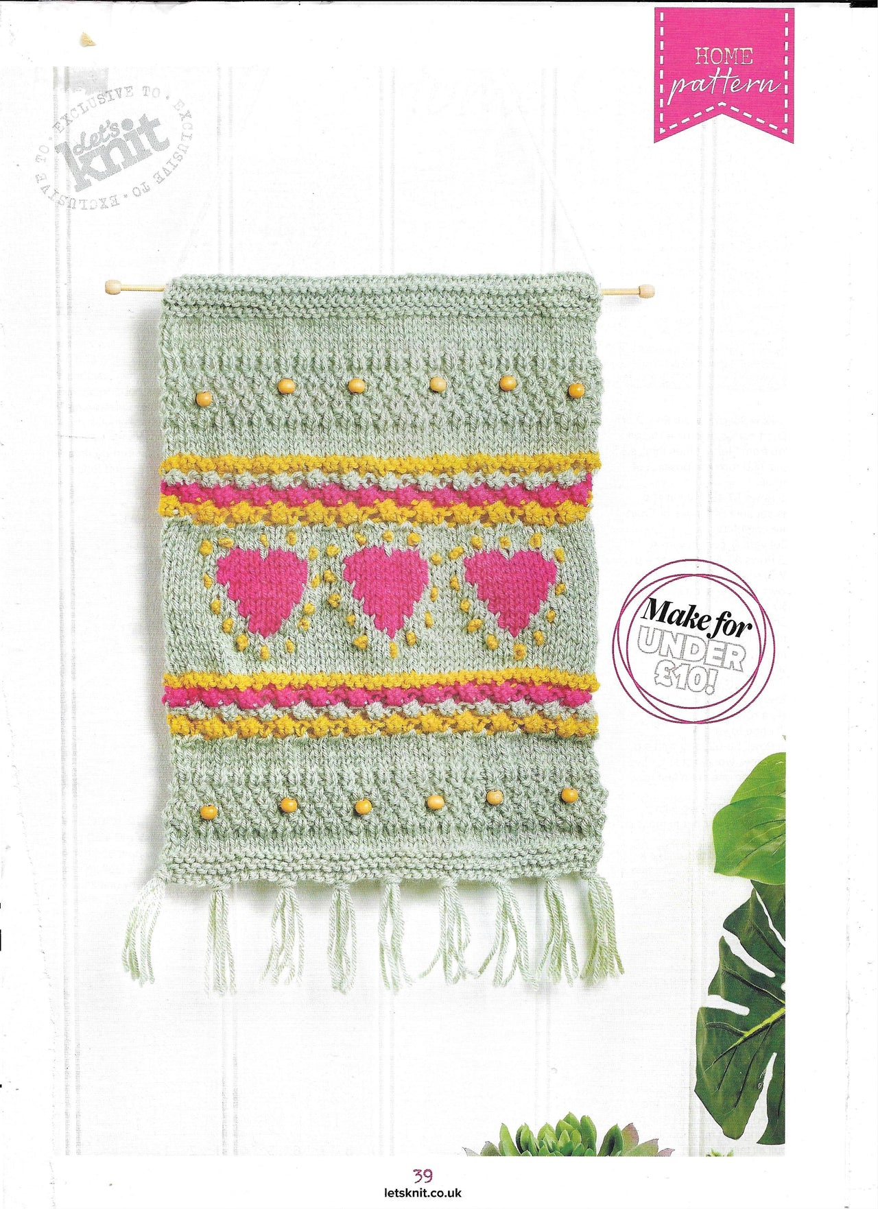 Hearts Wall Hanging