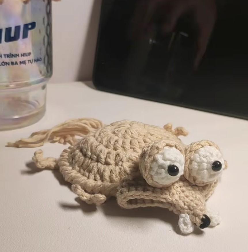 Fuzzy Monster Face Coaster