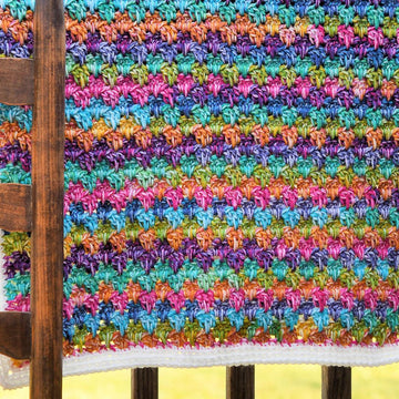 Bitty Melted Crayons Baby Blanket