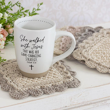 Quick and Easy Scalloped Mug Rug
