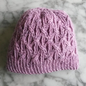 Aran Lattice Beanie