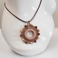 Crochet Pendant with Beads