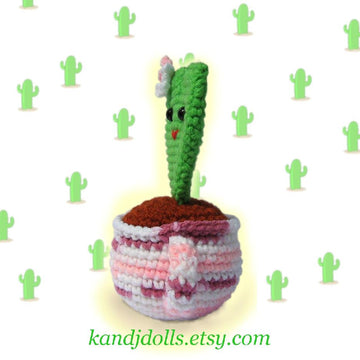 Amigurumi Heart Cactus - Crochet Pattern