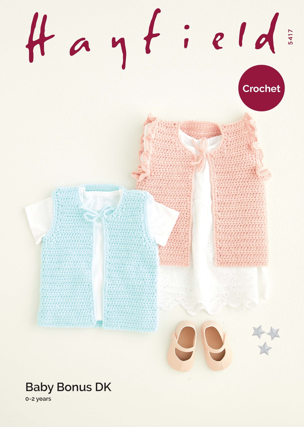 Waistcoats in Hayfield Baby Bonus DK - 5417 - Leaflet