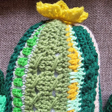 Whimsical Cactus Pillow