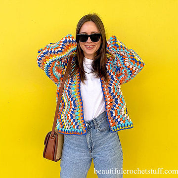 Striped Chevron Cardigan